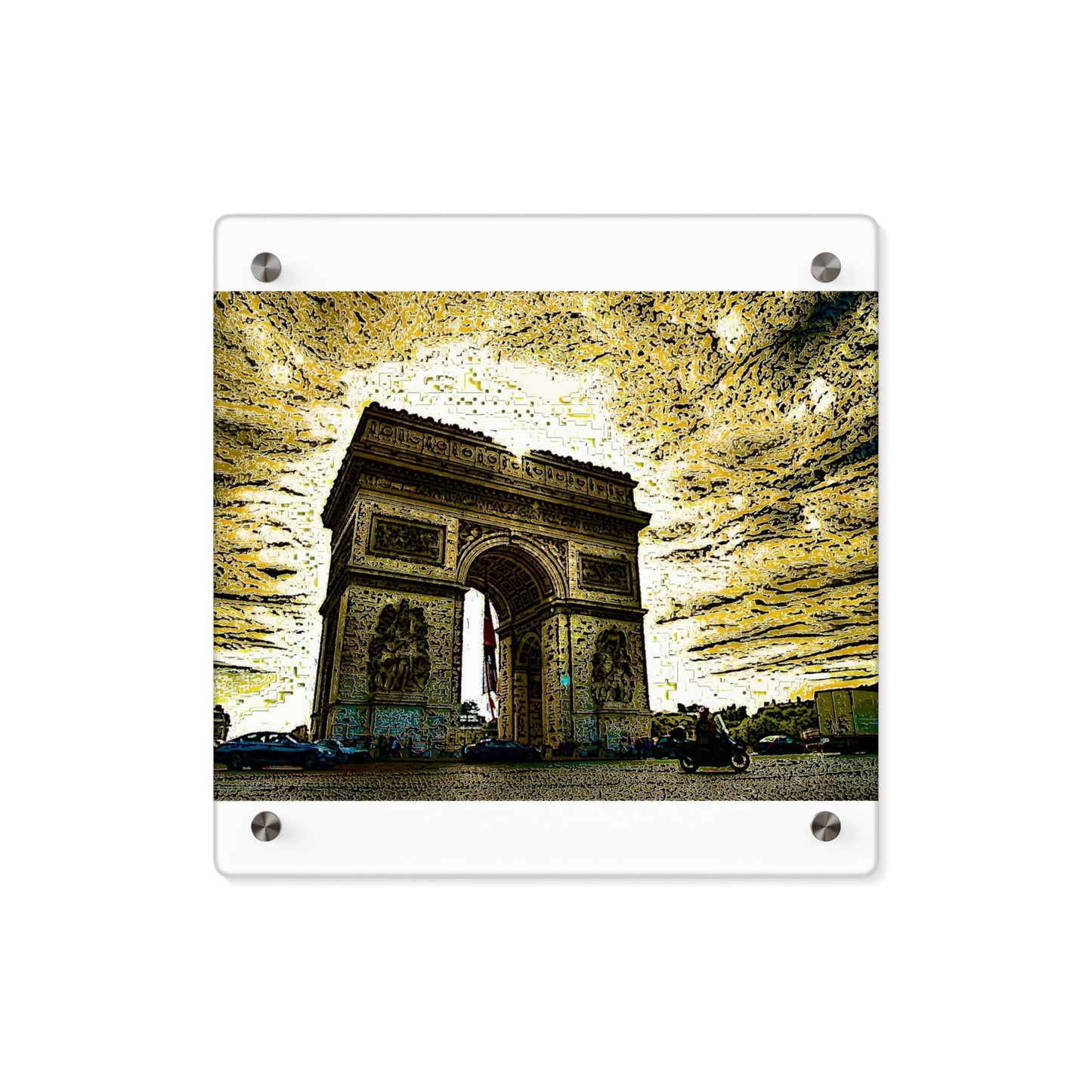 Acrylic Wall Art Panels ...  L'Arc de Triomphe ... 'Barbara Joan Bonnell-Holt Photo' ... Circa 1972 ... Oringinal Works ...
