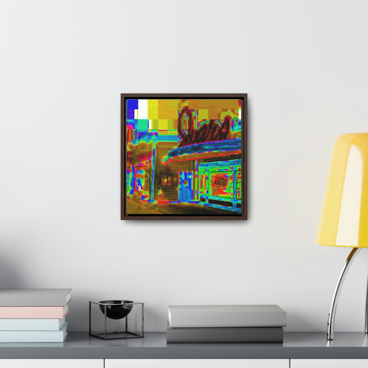 Gallery Canvas Wraps, Square Frame ...  In-A-Hurry & Stressed? ... Remember: Keep "Clam" ... Clam_Happy ...  'Ivars: Seattle Waterfront' ... Personal Archives ... Original Works ...