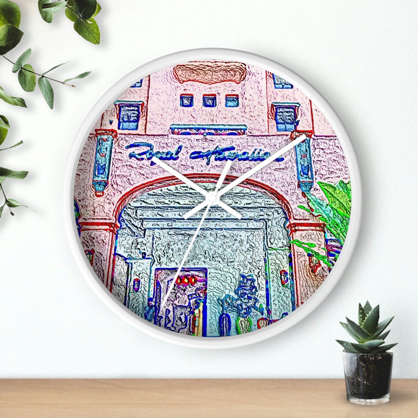Wall Clock ... "La Grande Entree" At: 'The Pink Palace' ... The Royal Hawai'ian ... Honolulu, HI ... '27Oct2014' ... Original Works ...