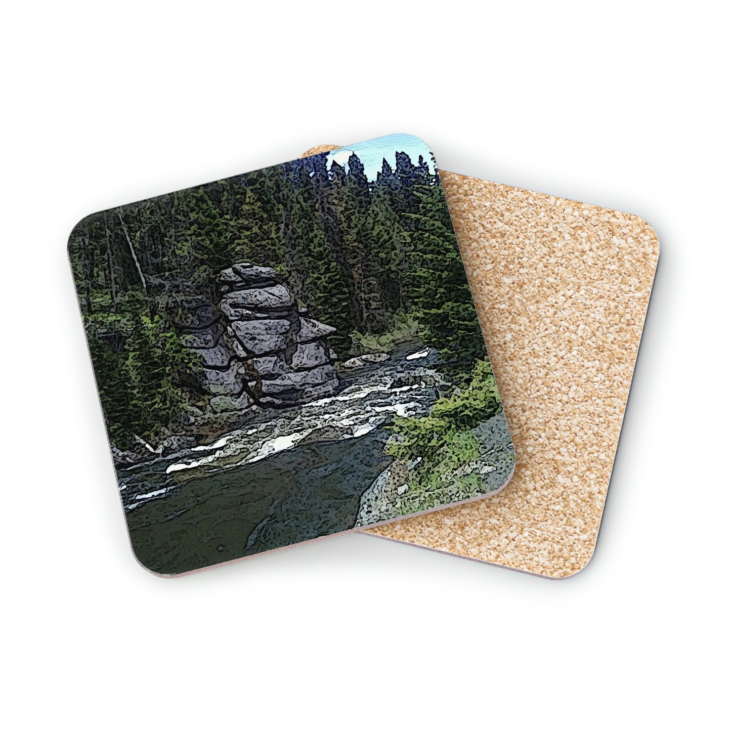 Coasters ..."I Am Innocent" ... Tricky-Dick Immortalized ... Nixon Rock: Along The River ... Central Idaho, Summer 2020 ... Original Works ...