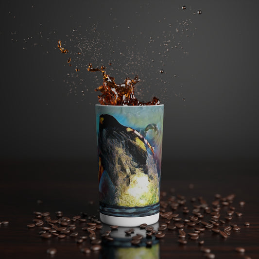 Conical Coffee Mugs (3oz, 8oz, 12oz) ... An Extraordinary Humpback Breach ... 'With Explosive Energy' ... Family Archives (KPH) ... Circa: 21st Century. Maui, HI ... Original Works ...