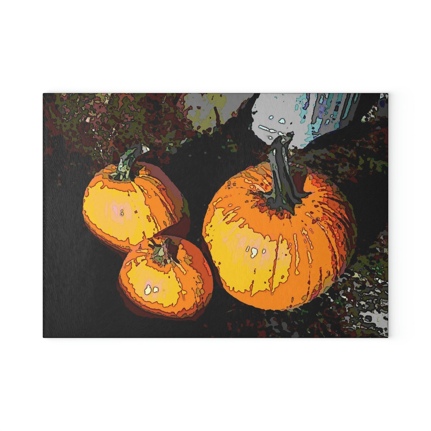 Glass Cutting Board ... "Carve Your Jack-O-Lanterns" & Dry Your Seeds 'On These' ...
