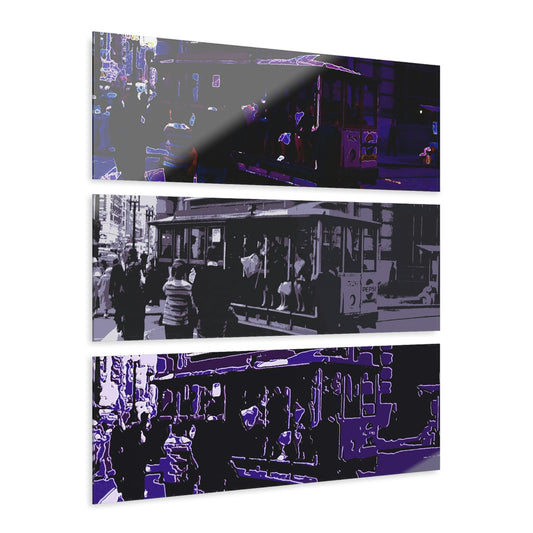 Acrylic Prints (Triptych) ... San Francisco ... 'A Rice-A-Roni-A-San Francisco Treat' ... "A Cable Car Classic" ... Family Archives: 1973 ... Original Works ...