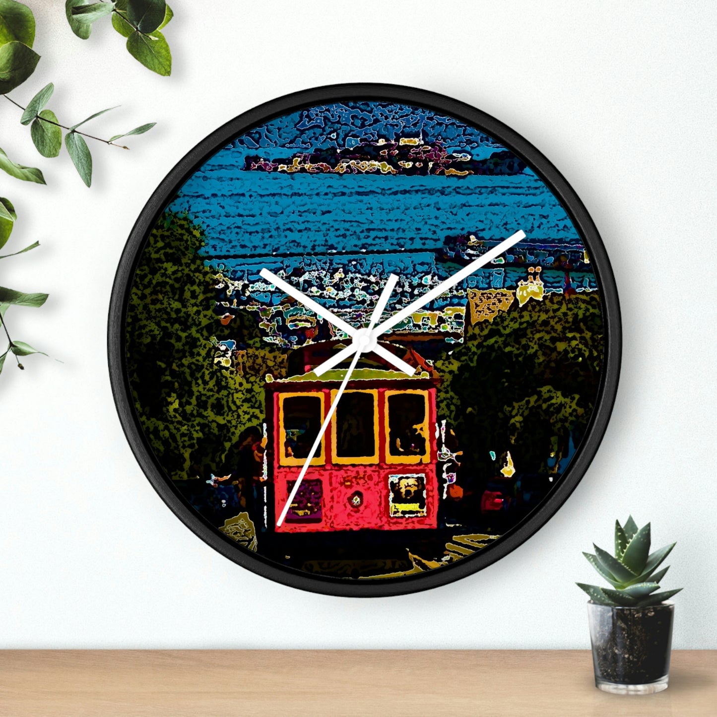 Wall clock ... San Francisco ... 'A Rice-A-Roni-A-San Francisco Treat' ... "A Cable Car Classic" ... Family Archives: 1973 ... Original Works ...