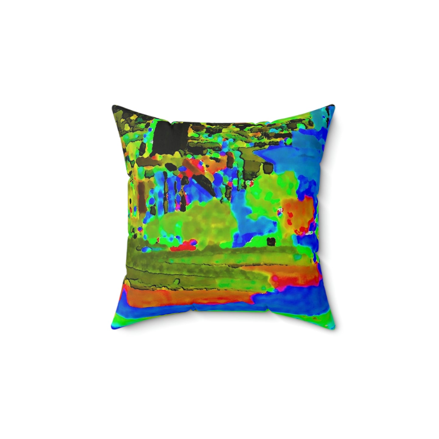 Faux Suede Square Pillow ..."Lombard Street San Francisco, CA, USA" ... Family Archives 1970's ... Original Works ...