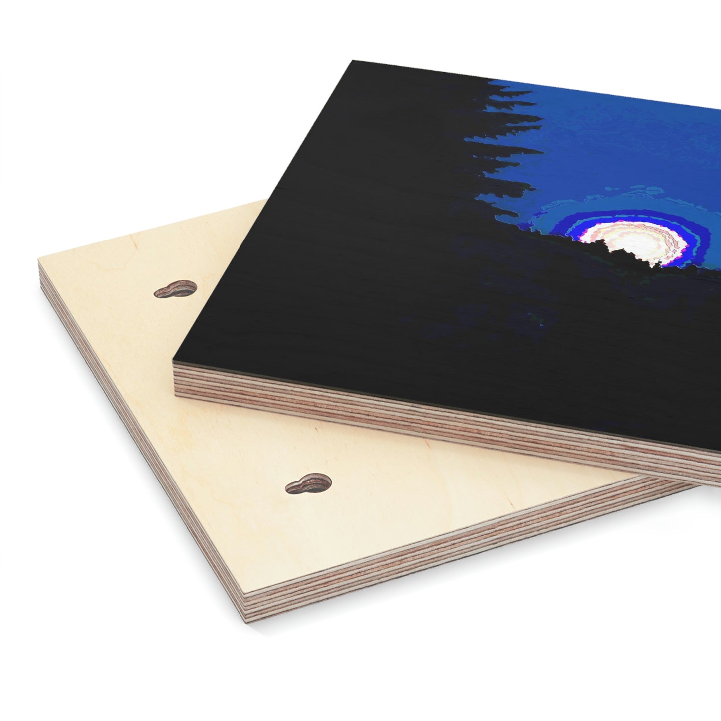 Wood Canvas ... "The Road Home" ...' Over The River & Through The Woods To? ...' ... Moonscape Near Elk City, Idaho ... Original Works ... 5Jan23 ...