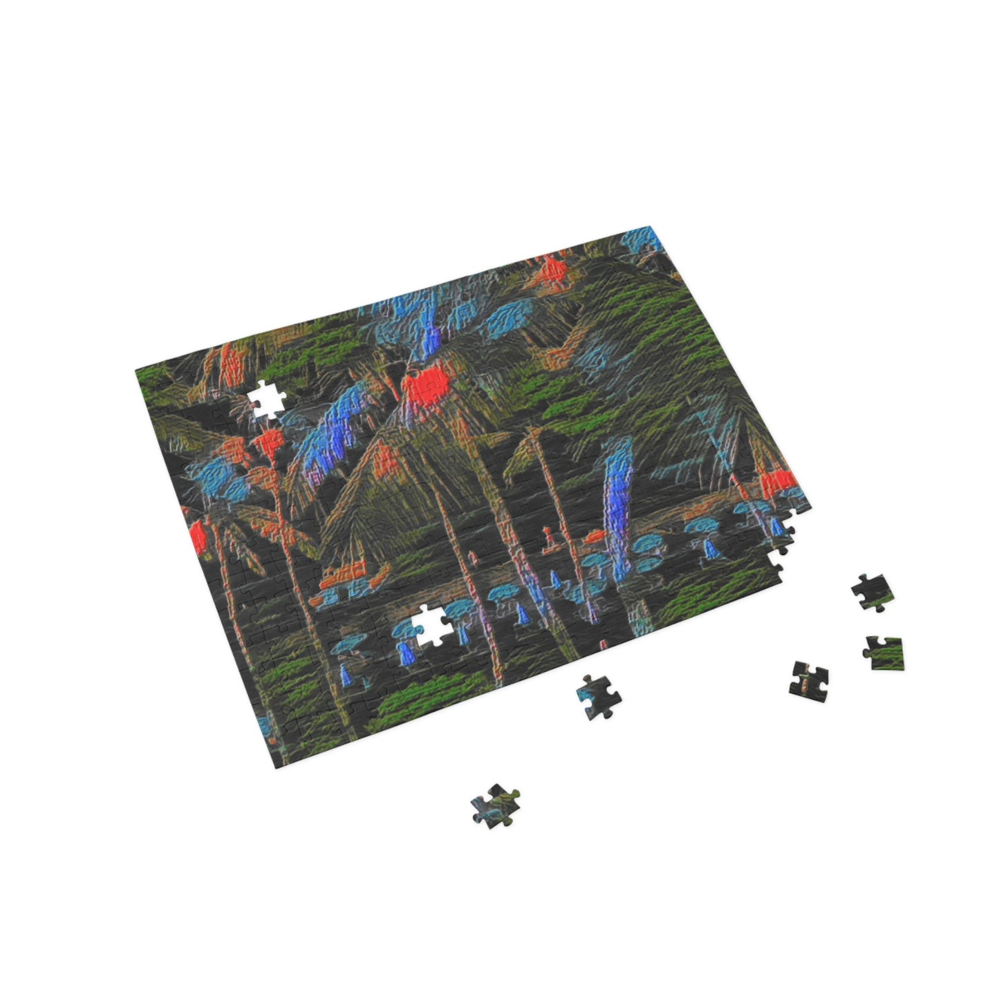 Puzzle (96, 252, 500, 1000-Piece) ... "The Royal Hawai'ian: Waikiki Beach_Beach" ... Honolulu, HI ... Ocotber 2014 (Halloween) ... Original Works ...