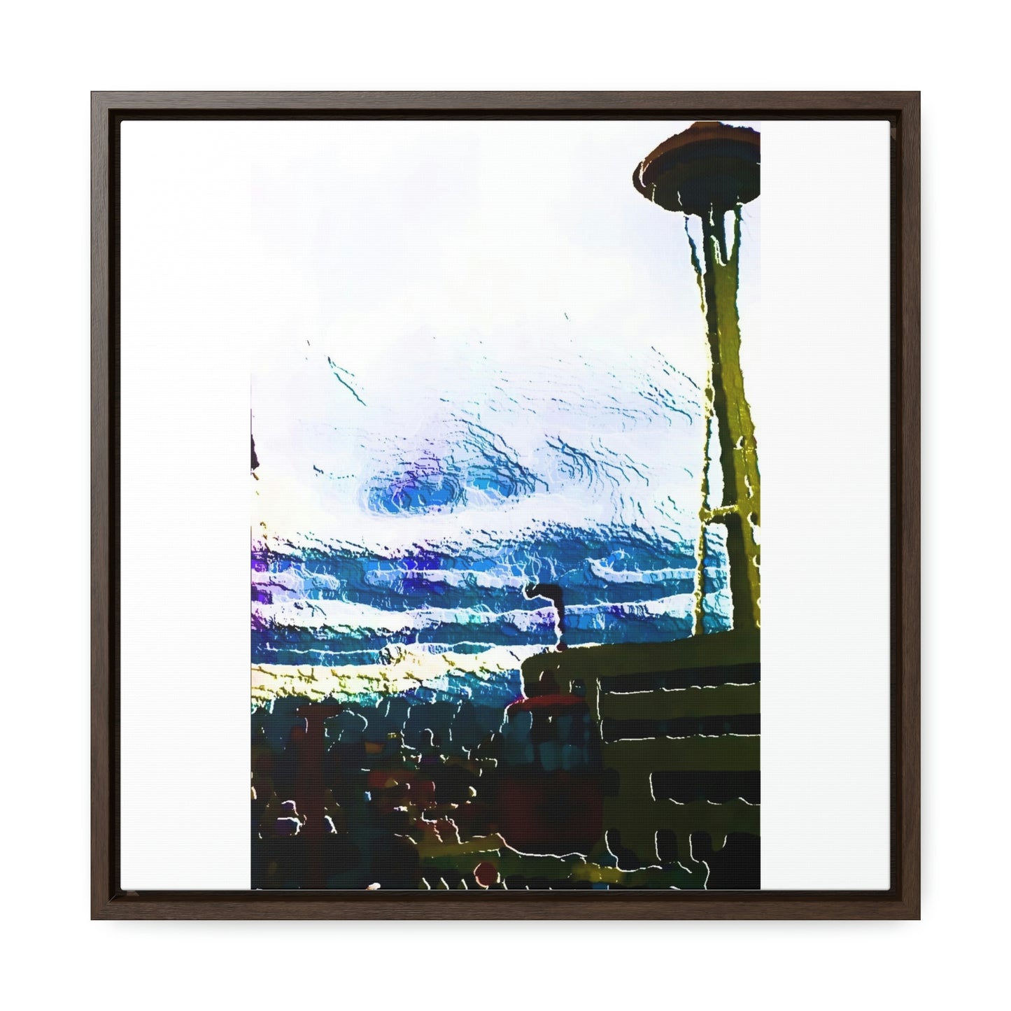 Gallery Canvas Wraps, Square Frame ... Air Tram-Way Gondola & Seattle Space Needle: Seattle World's Fair: 1962 ... Original Works ...