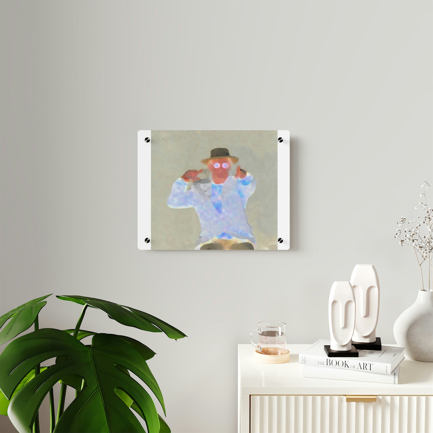 Acrylic Wall Art Panels ... "Here's To You Friends & Associates" ... Geting-Er-Done ... Idaho / Washington Border (Lewiston, ID - Clarkston, WA) ... Original Works: Rendering Time: 8 Hours ...