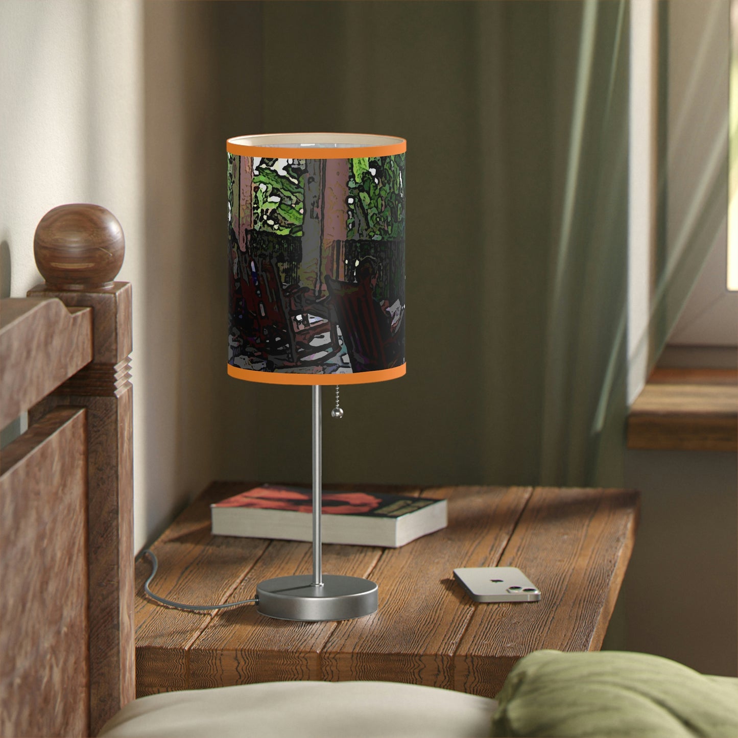 Lamp on a Stand, US|CA plug ...Lanai & Rocking Chairs At: 'The Pink Palace' ... The Royal Hawai'ian ... Honolulu, HI ... '27Oct2014' ... Original Works ...