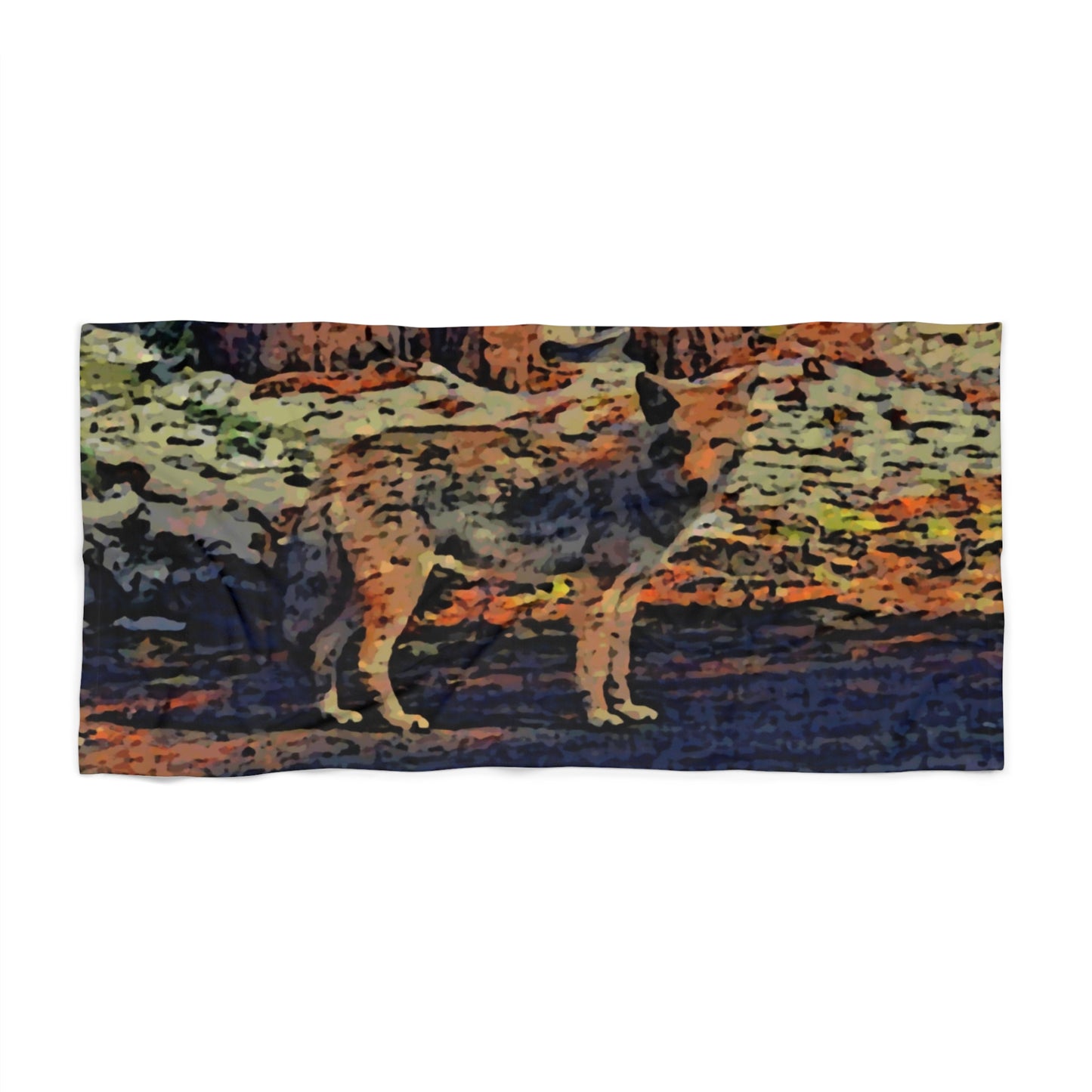 Beach Towel ... Coyote ... "Yosemite Valley: Circa May23 ... KPH Base Photo" ... Original Works ...