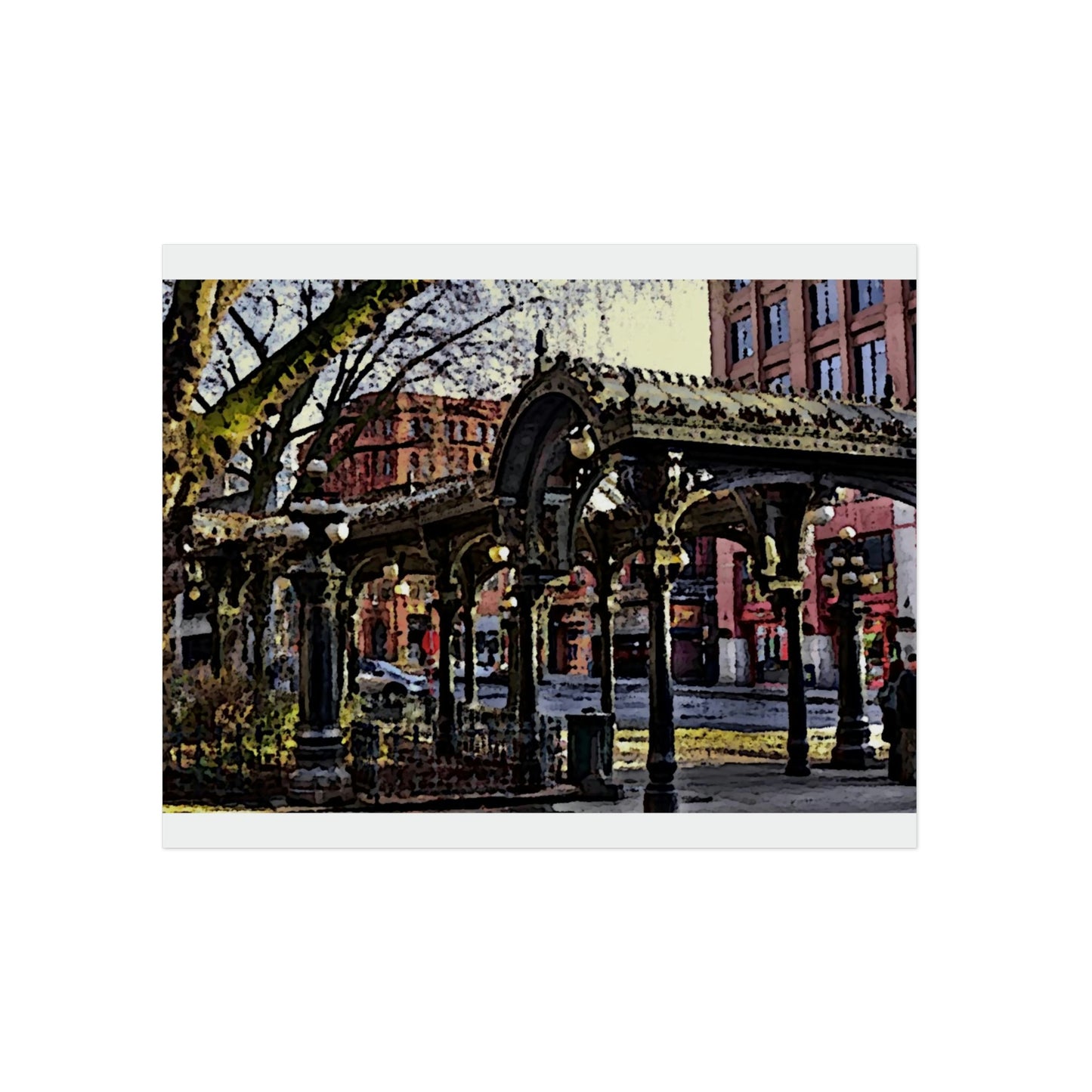 Aluminum Composite Panels ... Pioneer Square, Seattle, Washington: Gazebo, ..."Waiting For The Bus" ... Family Archives ... 2010 ... Original Works ...