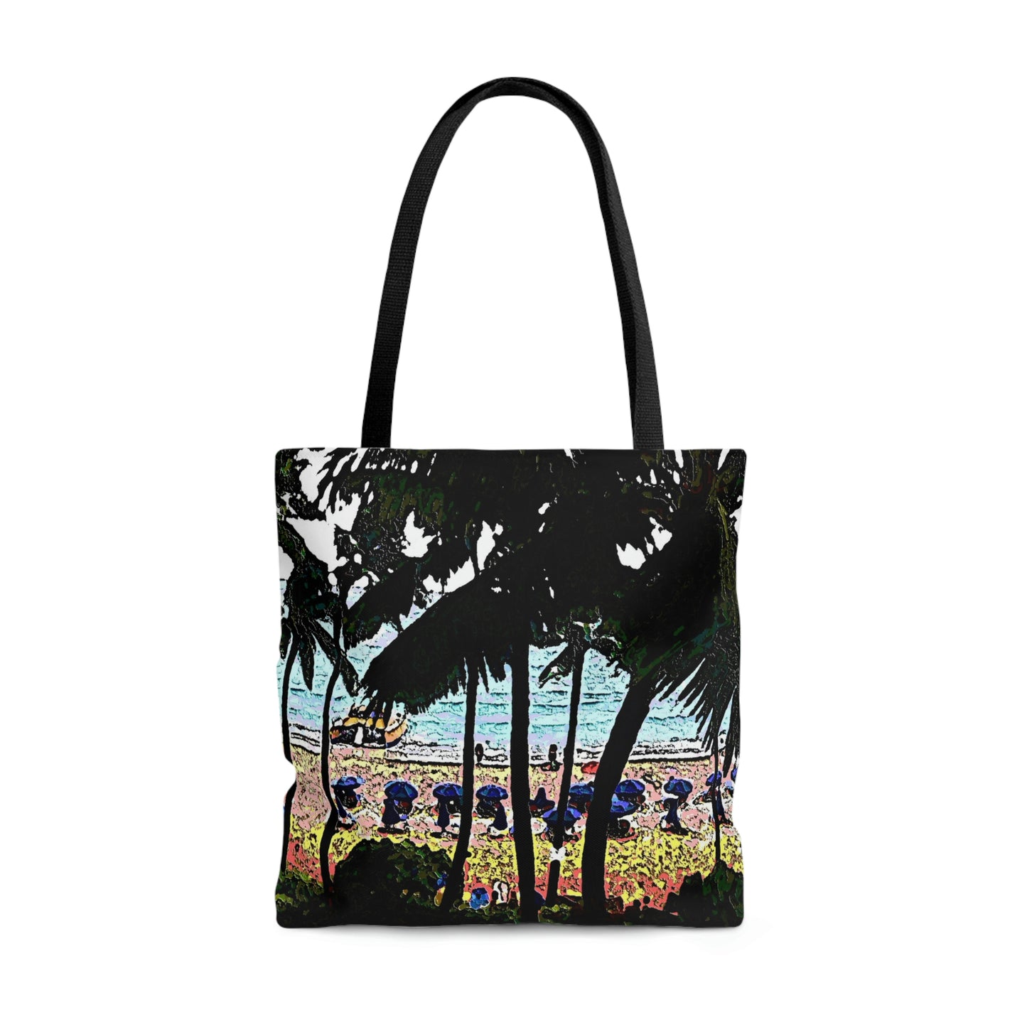 AOP Tote Bag ... "A Beautiful Beach Amongst The Palms" ... The Outrigger Waikiki, Honolulu, Oahu ... Original Works ...