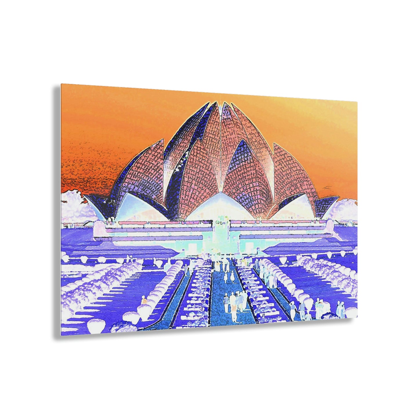 Acrylic Prints ... 'Bahai'i House-Of-Worship' ... "Lotus Temple: Delhi, India, 2008" ... Original Works ...