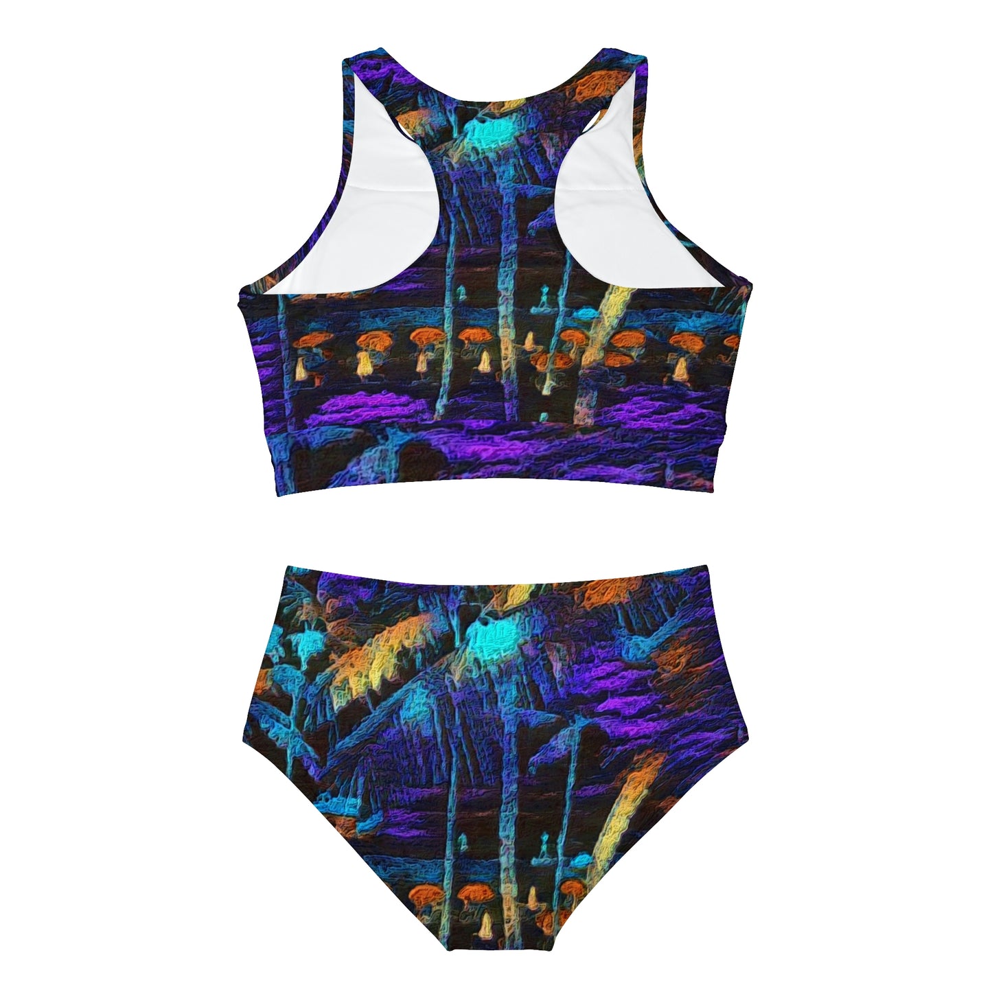 Sporty Bikini Set (AOP) ... "The Royal Hawai'ian: Waikiki Beach_Beach" ... Honolulu, HI ... Ocotber 2014 (Halloween) ... Original Works ...