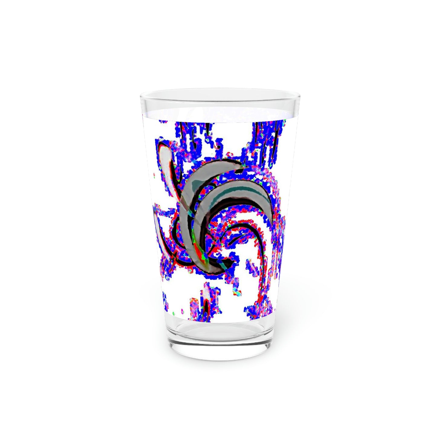 Pint Glass, 16oz ... "Waning Moon" ... Central Idaho ... October 2022 ... Rendering Time: 22 Hours ... Original Works ...