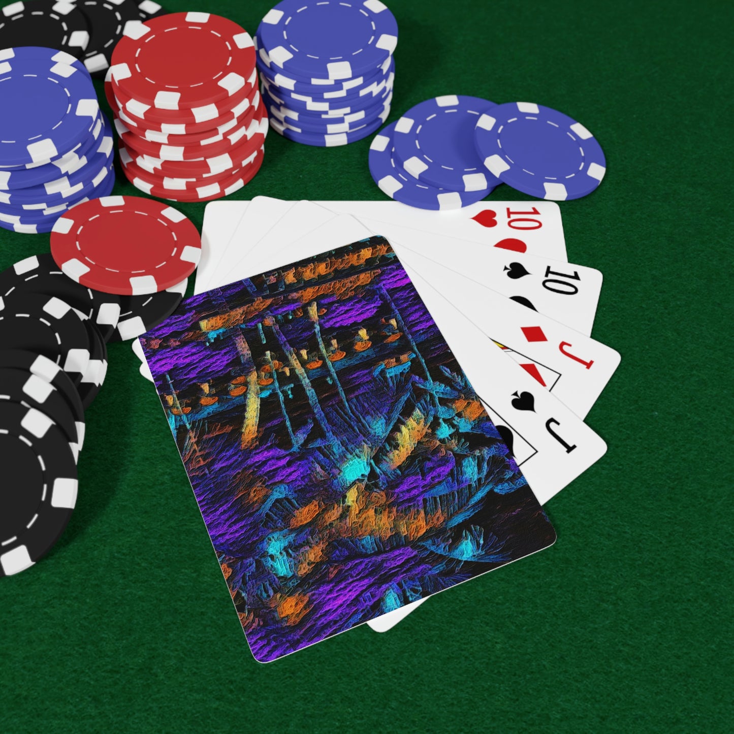 Custom Poker Cards ... "The Royal Hawai'ian: Waikiki Beach_Beach" ... Honolulu, HI ... Ocotber 2014 (Halloween) ... Original Works ...