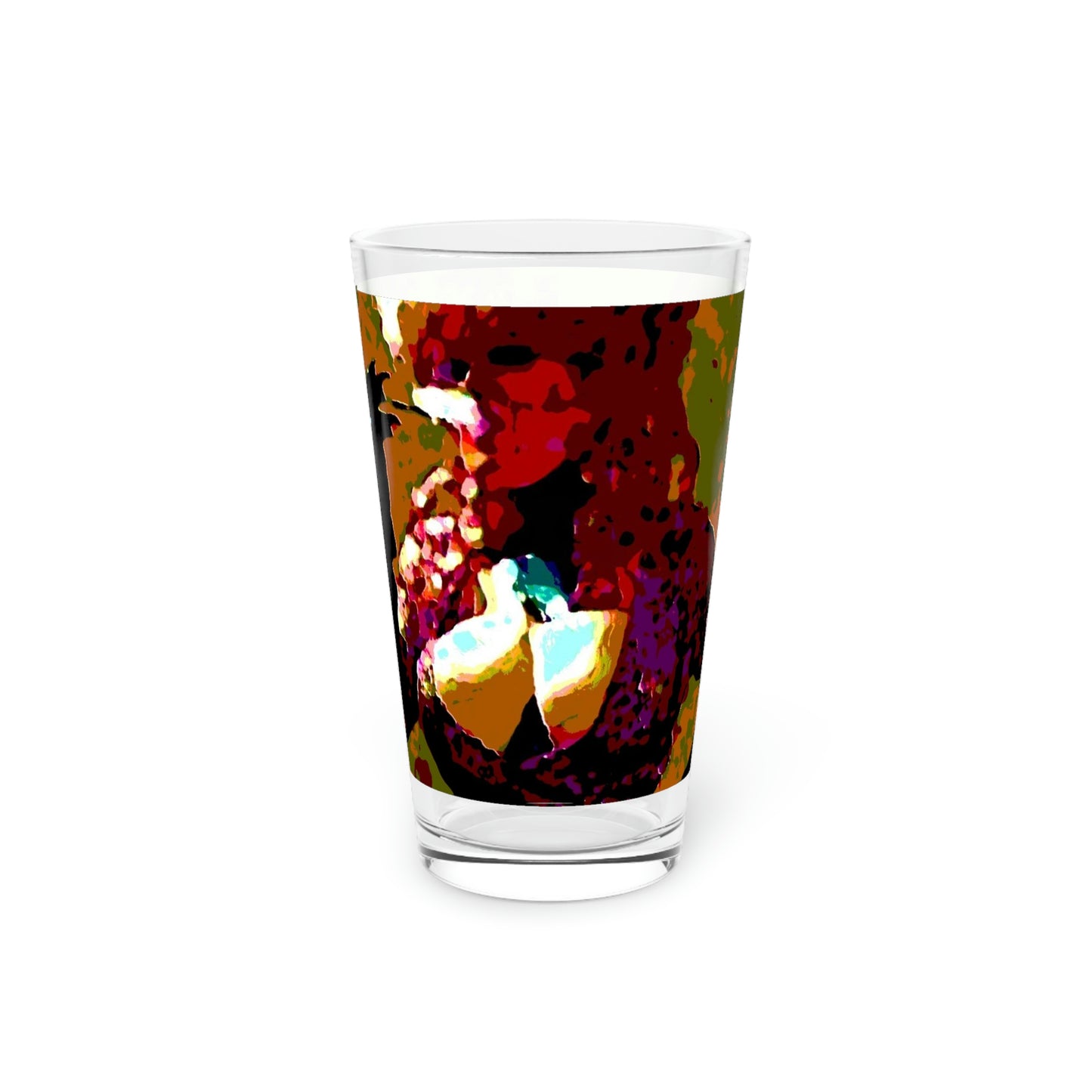 Pint Glass, 16oz ...  A Colleague Overseas ... 'Enjoying A Fag' ... Original Works ... "April Fools 2023" ... Hot-Tranny-Smoke ...
