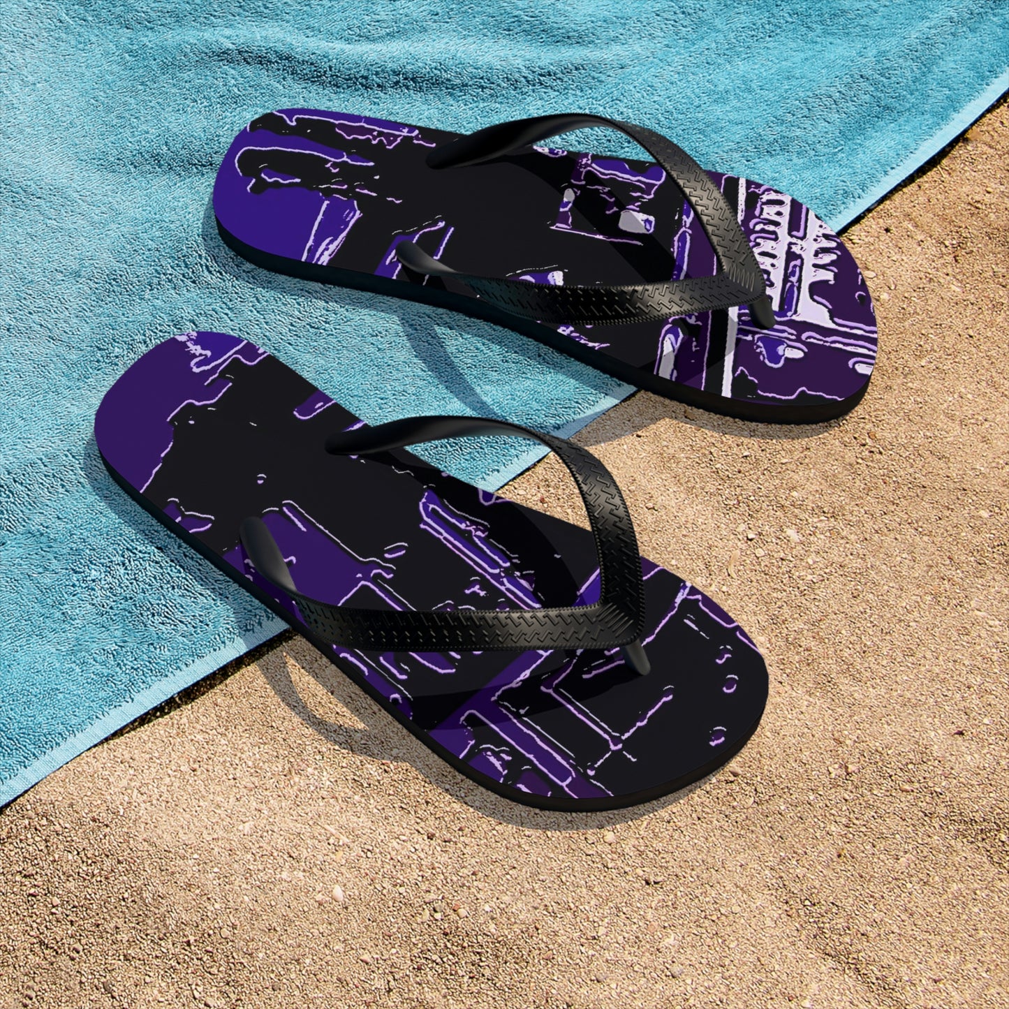 Unisex Flip-Flops ... San Francisco ... 'Rice-A-Roni-A-San Francisco Treat' ... "A Cable Car Classic" ... Family Archives: 1973 ... Original Works ...
