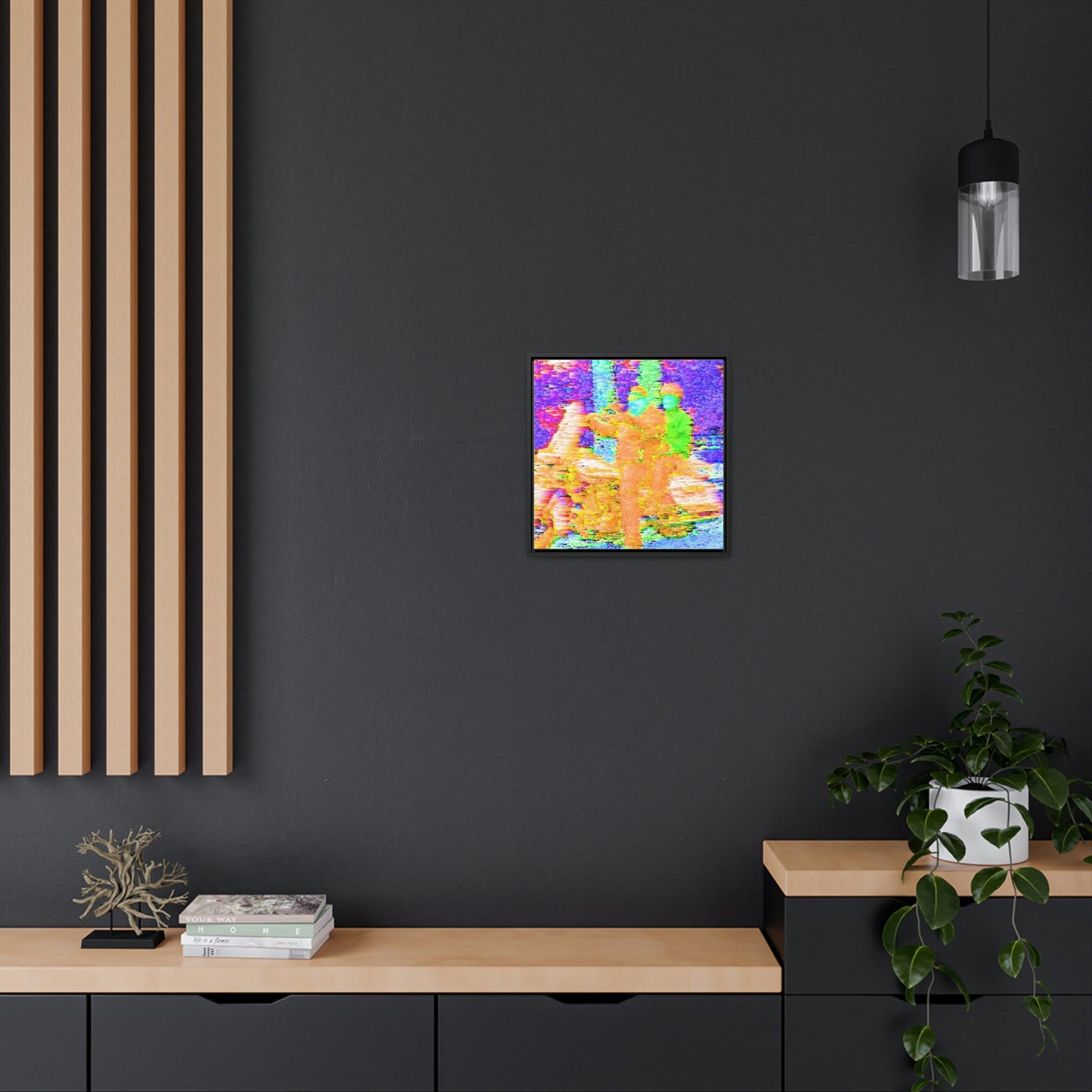 Gallery Canvas Wraps, Square Frame ...  "And 'I' Left His Dead A_s There By The Side-of-The-Road" ... Original Works ... (Grateful Dead: Me-And-My-Uncle)
