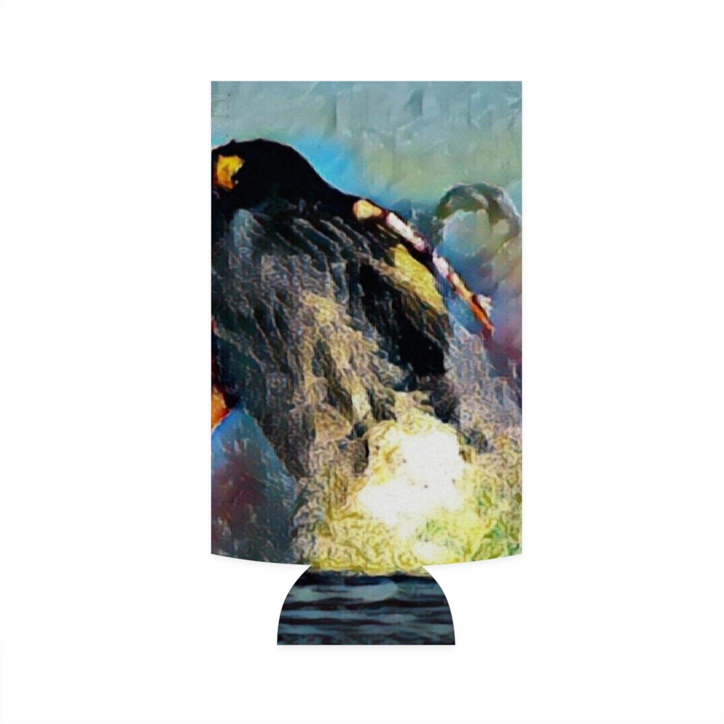 Slim Can Cooler ... An Extraordinary Humpback Breach ... 'With Explosive Energy' ... Family Archives (KPH) ... Circa: 21st Century. Maui, HI ... Original Works ...