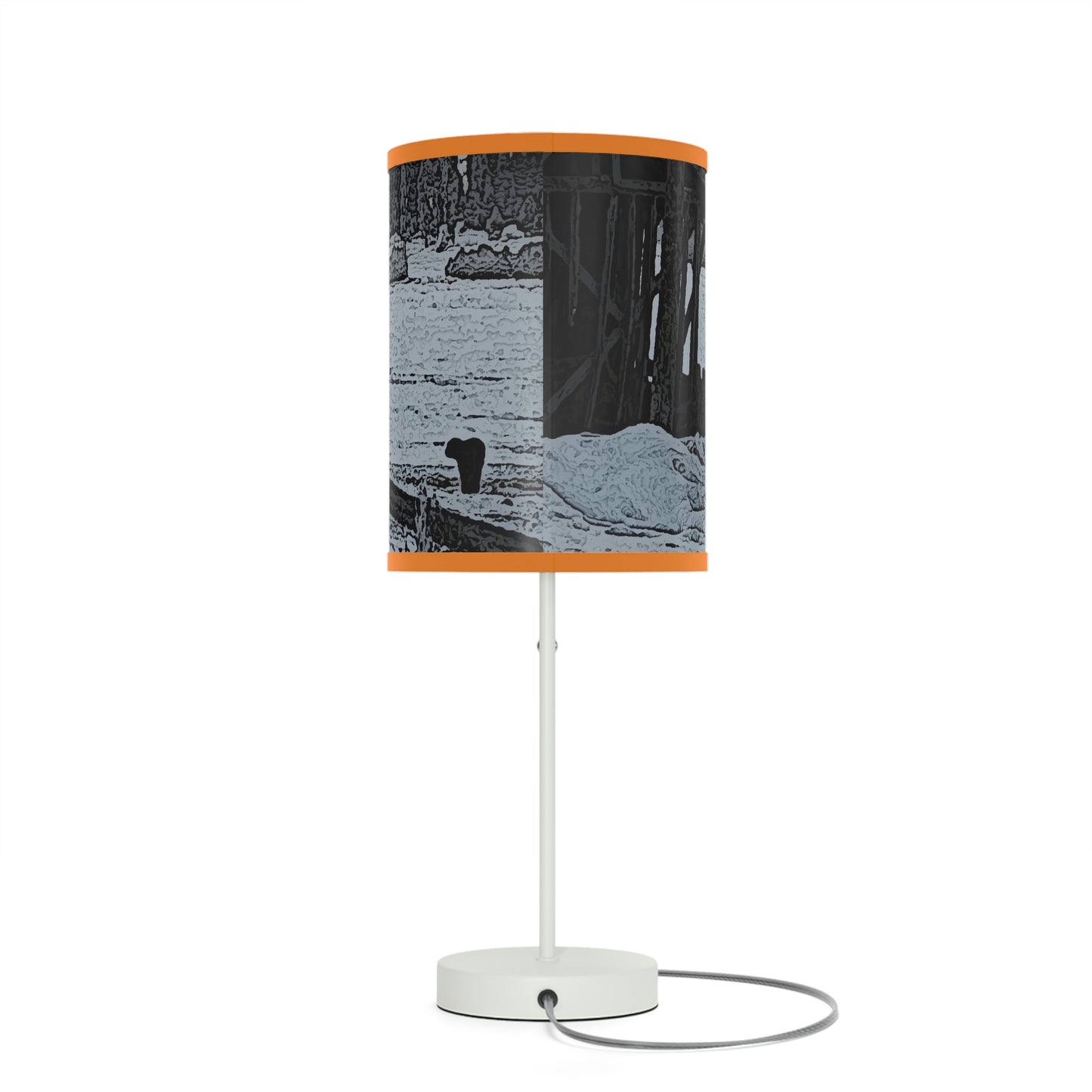 Lamp on a Stand, US|CA plug ... A Quiet Morning ... "Along The Red River & Nature Preserve Plateau" ... Jan23 ... Original Works ...