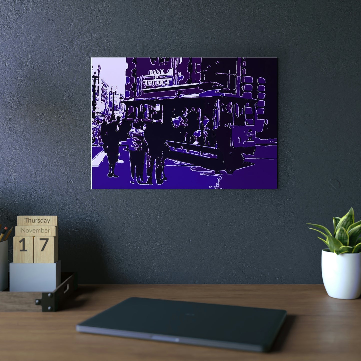 Aluminum Composite Panels ... "Cable Car Turnaround Round-About" ... 'The End Of The Line' ... Family Archives (Father) ... Original Works ...