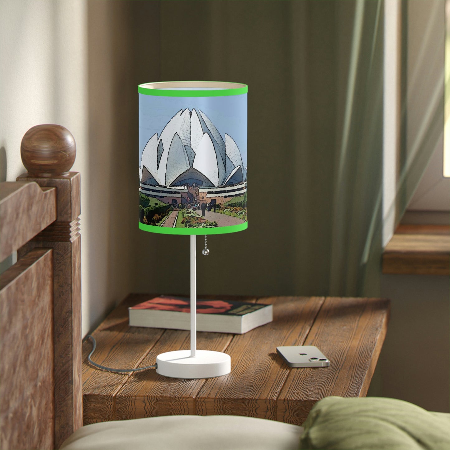 Lamp on a Stand, US|CA plug ... 'Bahai'i House-Of-Worship' ... "Lotus Temple: Delhi, India, 2008" ... Original Works ...