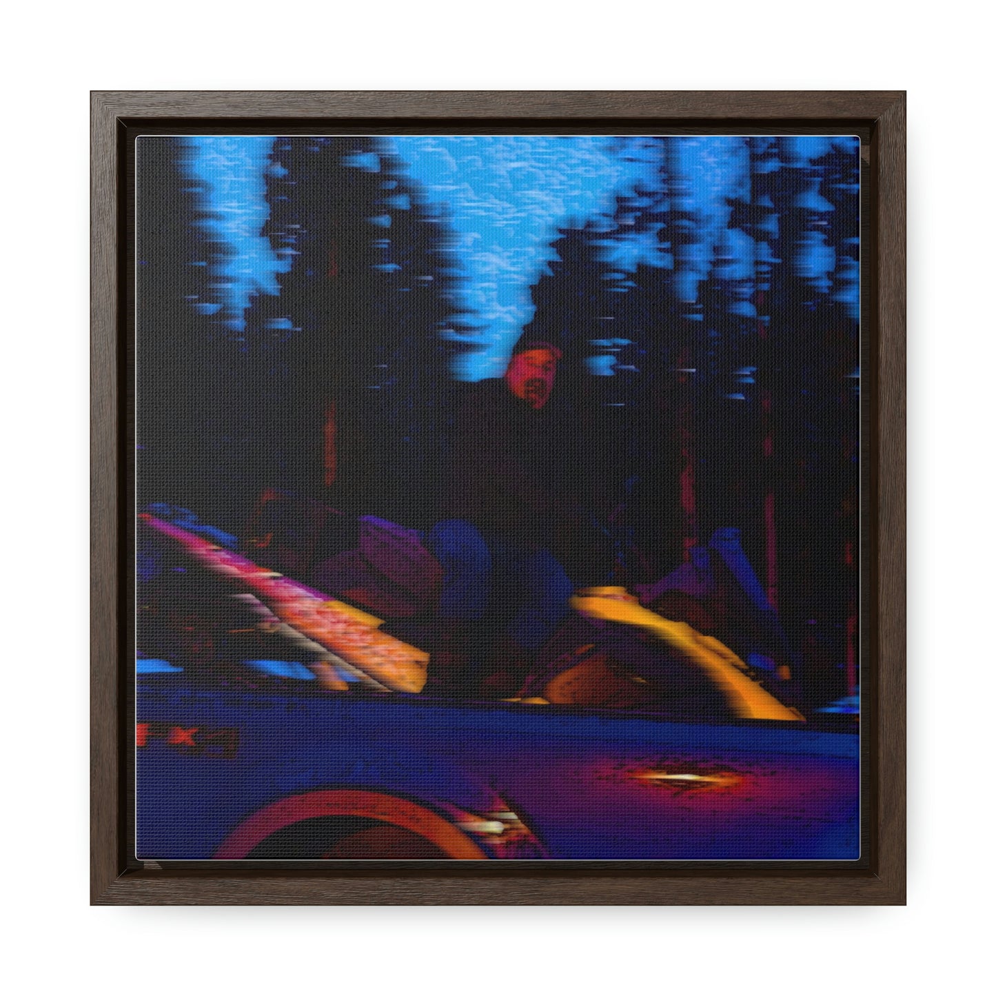 Gallery Canvas Wraps, Square Frame ... Two Modes Of Winter Transportation ... "Which One To Drive Next?" ... Choices-Choices-Choices ... Circa 4Jan23 ... Original Works ...