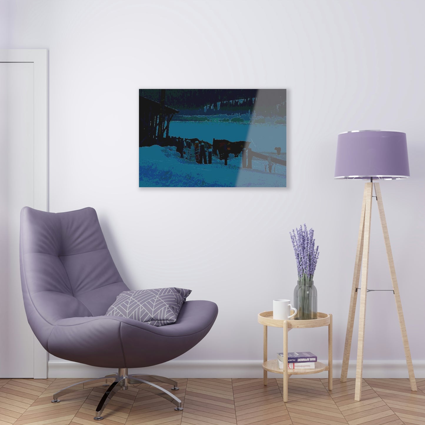 Acrylic Prints ... A Quiet Morning ... "Along The Red River & Nature Preserve Plateau" ... Jan23 ... Original Works ...
