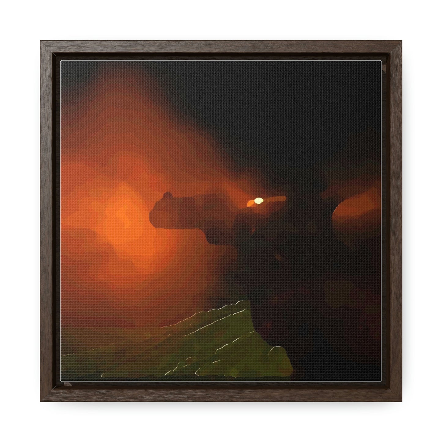 Gallery Canvas Wraps, Square Frame ... Ruger .357 Magnum Early-Morning-Target-Practice ... 'Circa April 2022' ... Original Works ...