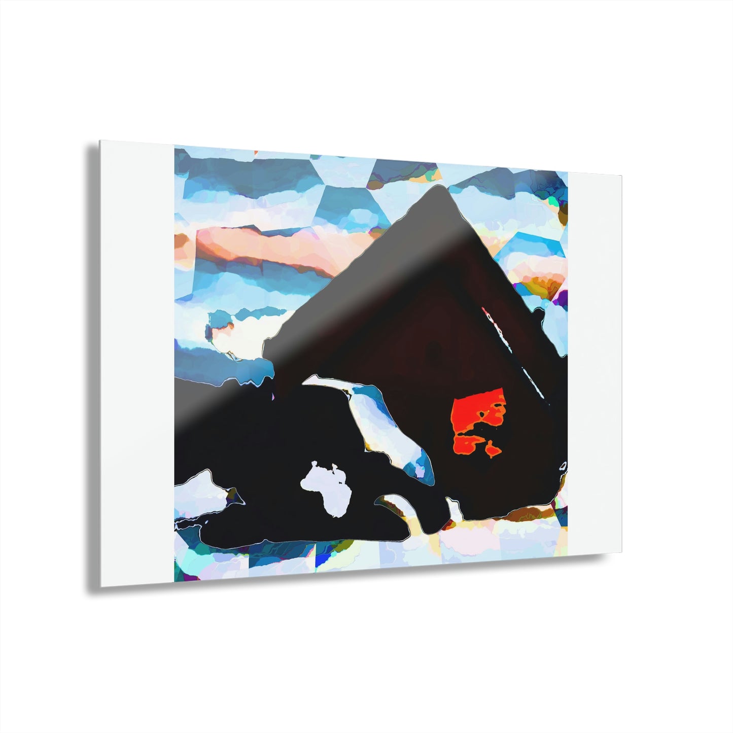 Acrylic Prints (French Cleat Hanging) ... After An Intense Snow Storm ... 'Digging Out' ... A Vehicle & Cabin "In The Mountains" ... March 2023 ... Original Works ...