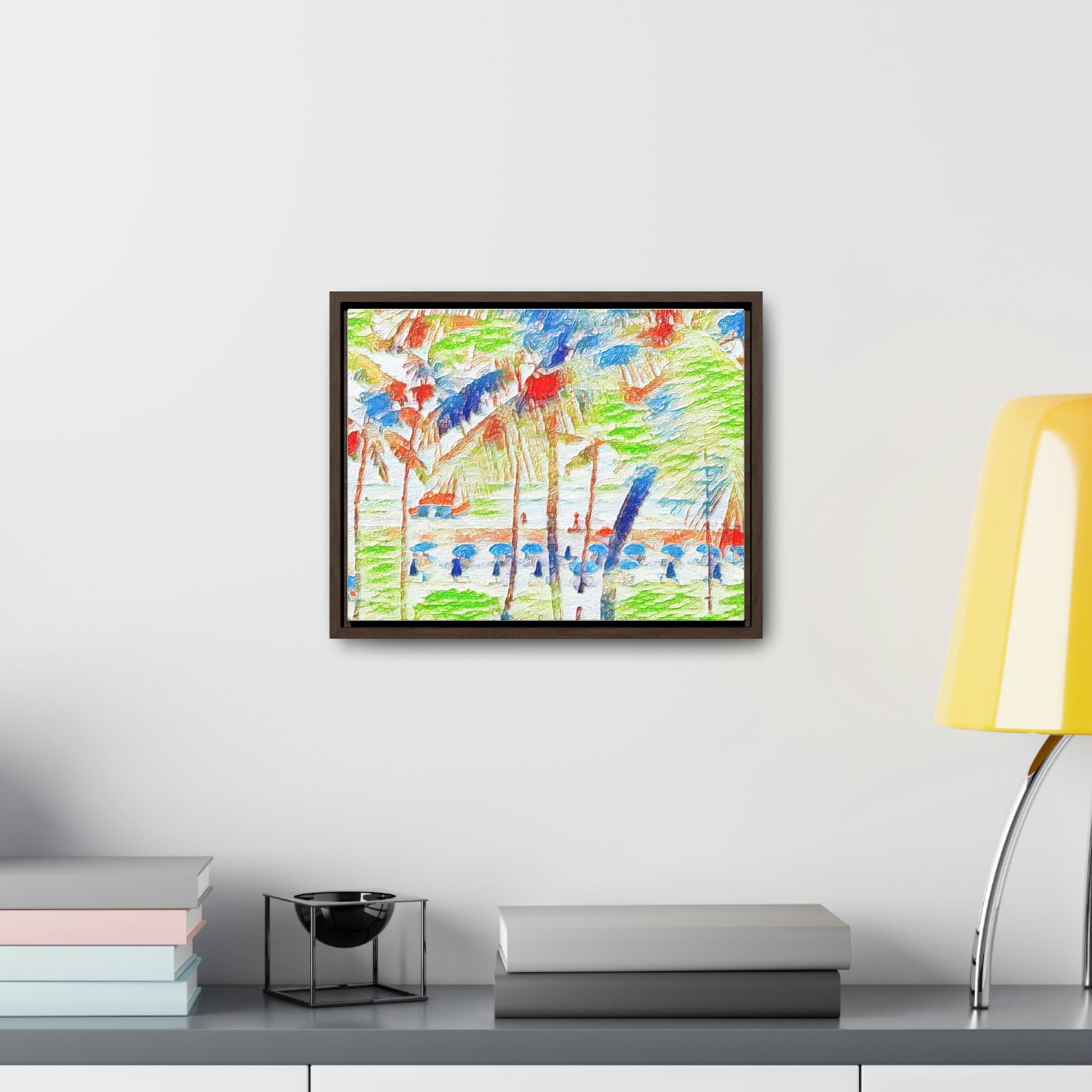 Gallery Canvas Wraps, Horizontal Frame ... "The Royal Hawai'ian: Waikiki Beach_Beach" ... Honolulu, HI ... Ocotber 2014 (Halloween) ... Original Works ...