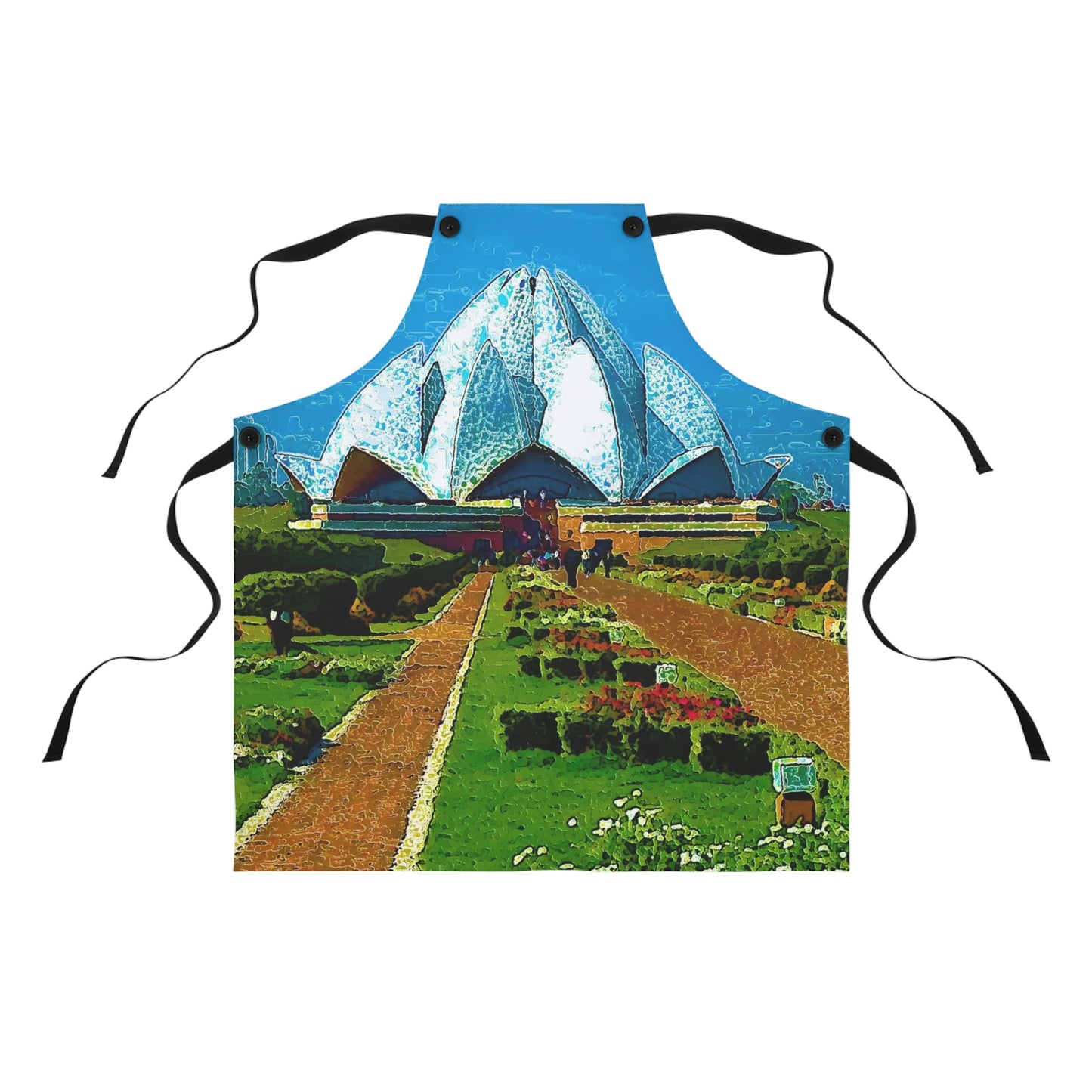 Apron ... 'Bahai'i House-Of-Worship' ... "Lotus Temple: Delhi, India, 2008" ... Original Works ...