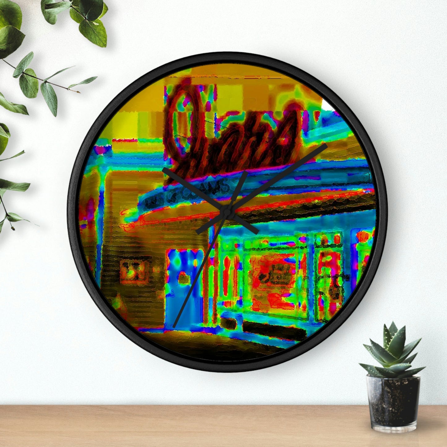 Wall clock ...  In-A-Hurry & Stressed? ... Remember: Keep "Clam" ... Clam_Happy ...  'Ivars: Seattle Waterfront' ... Personal Archives ... Original Works ...