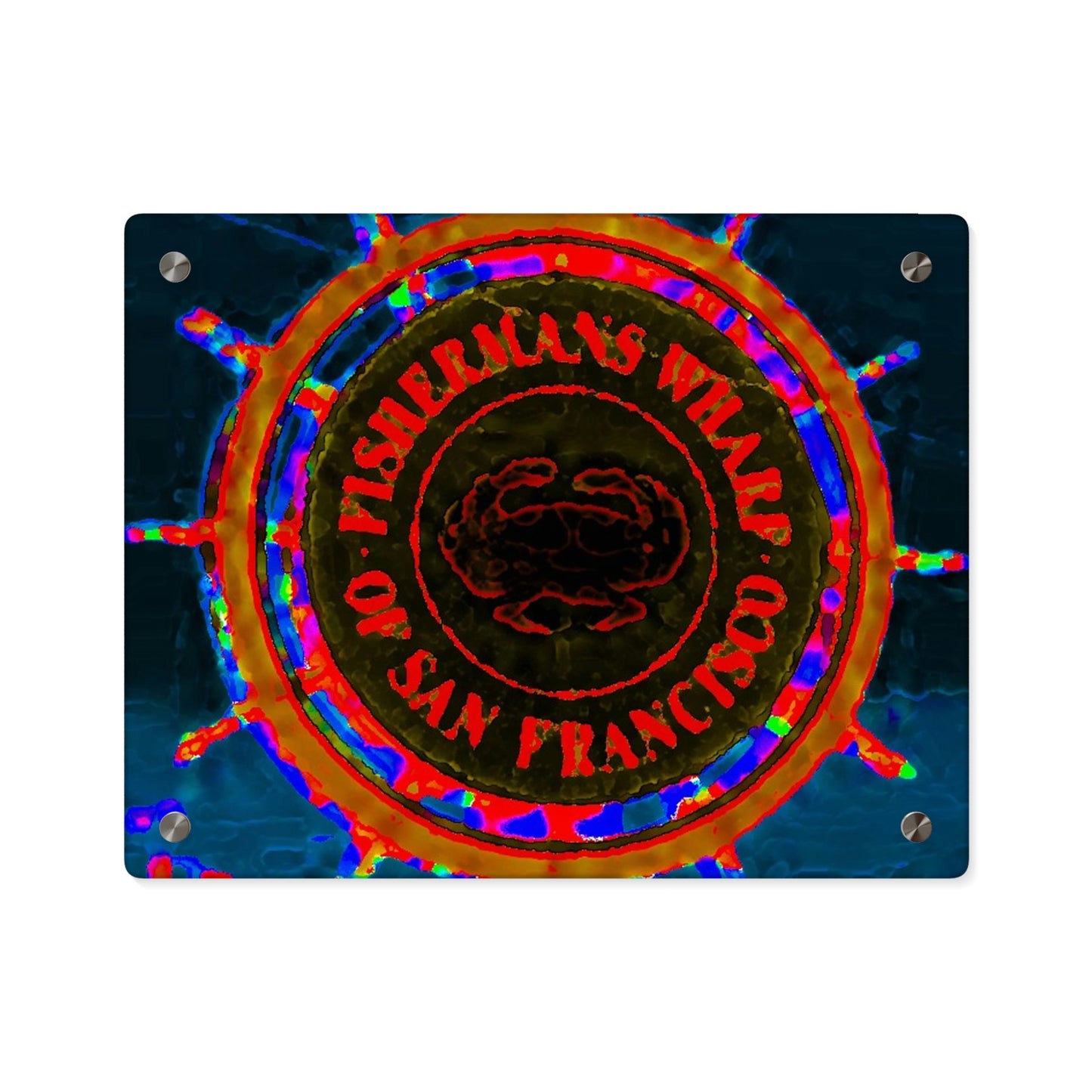 Acrylic Wall Art Panels ... "No.9 Fishermen's Grotto - Fishermen's Wharf, SF, California" ... Family Archives: 1970's ... Original Works ...