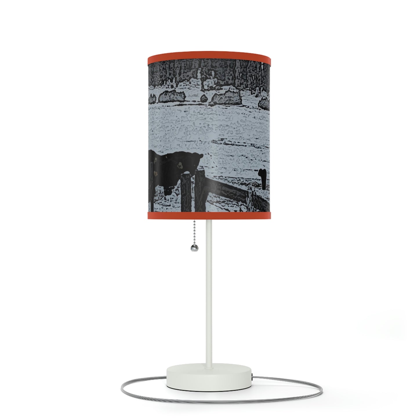 Lamp on a Stand, US|CA plug ... A Quiet Morning ... "Along The Red River & Nature Preserve Plateau" ... Jan23 ... Original Works ...