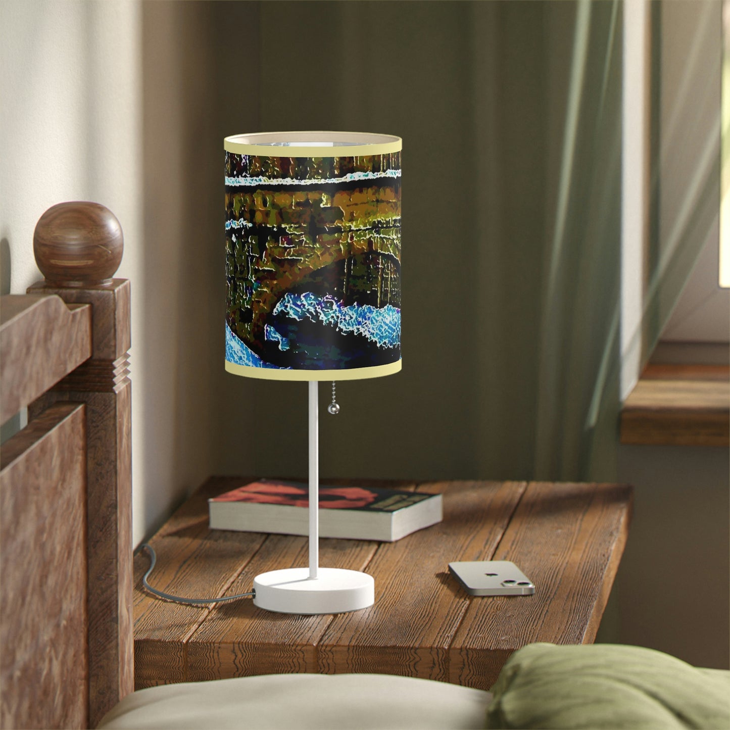Lamp on a Stand, US|CA plug ... Walikng The Streets & Alleys ... 'Strolling The Canals ... '  ... Original Works  ...