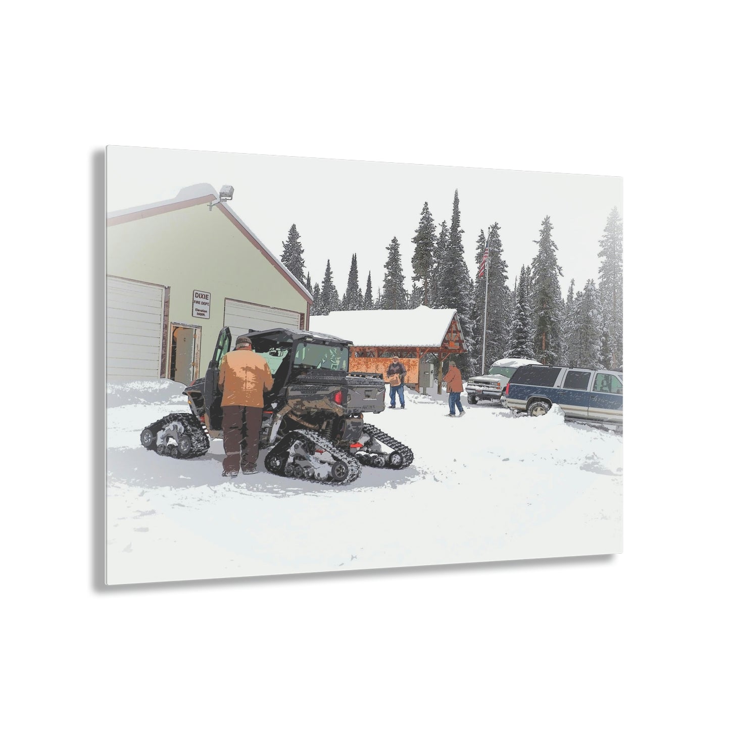 Acrylic Prints ... Happy Hour ... "Townsfolk Come Together Helping & Socializing" ... Mail Depot ... Circa Nov22 ... Original Works ...