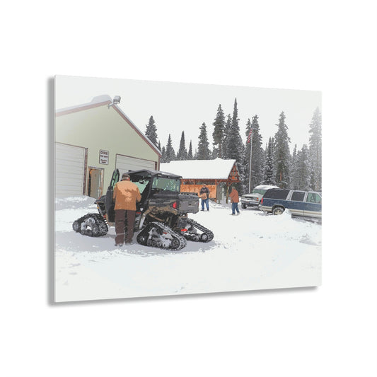 Acrylic Prints ... Happy Hour ... "Townsfolk Come Together Helping & Socializing" ... Mail Depot ... Circa Nov22 ... Original Works ...