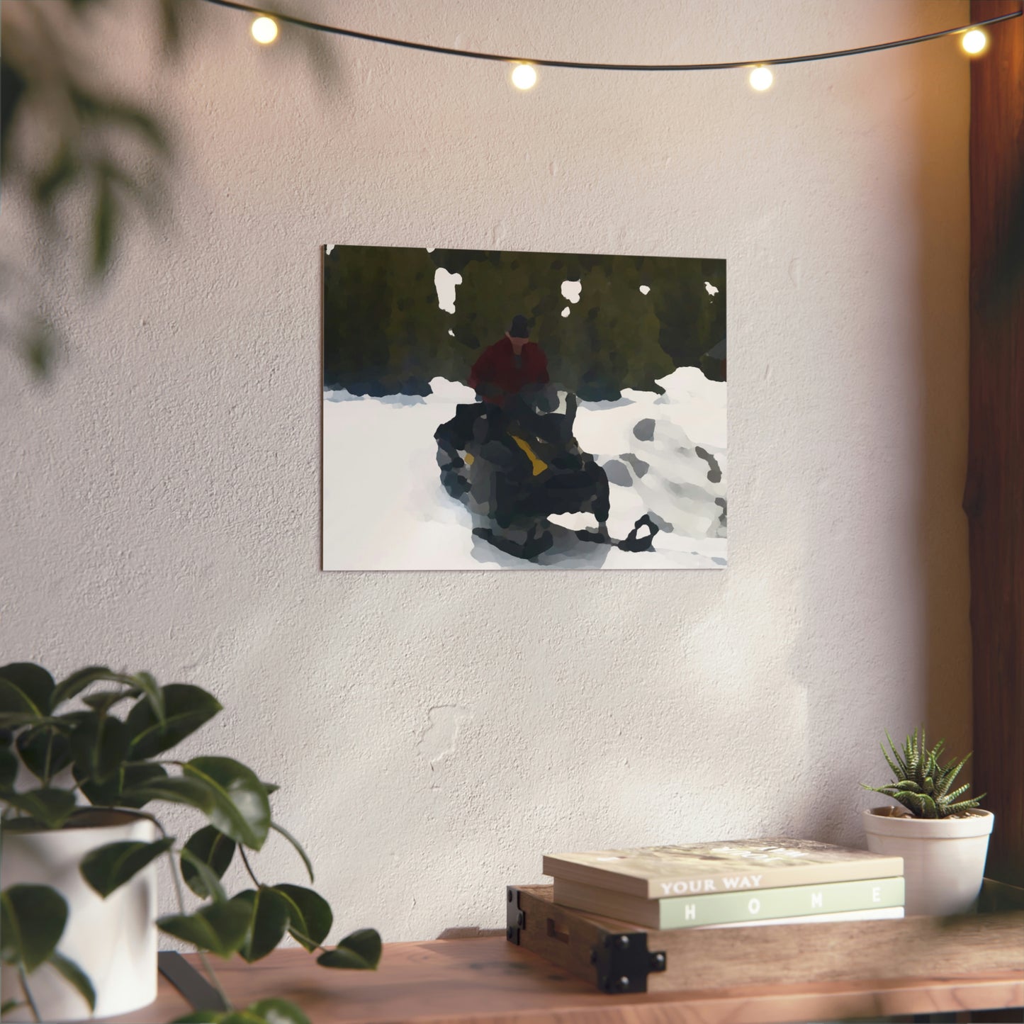 Aluminum Composite Panels ... "Snowmobiling A Mountain Paradise" ... Circa April 2021 ... Original Works ... (Full_Spectrum_Oilification ... )
