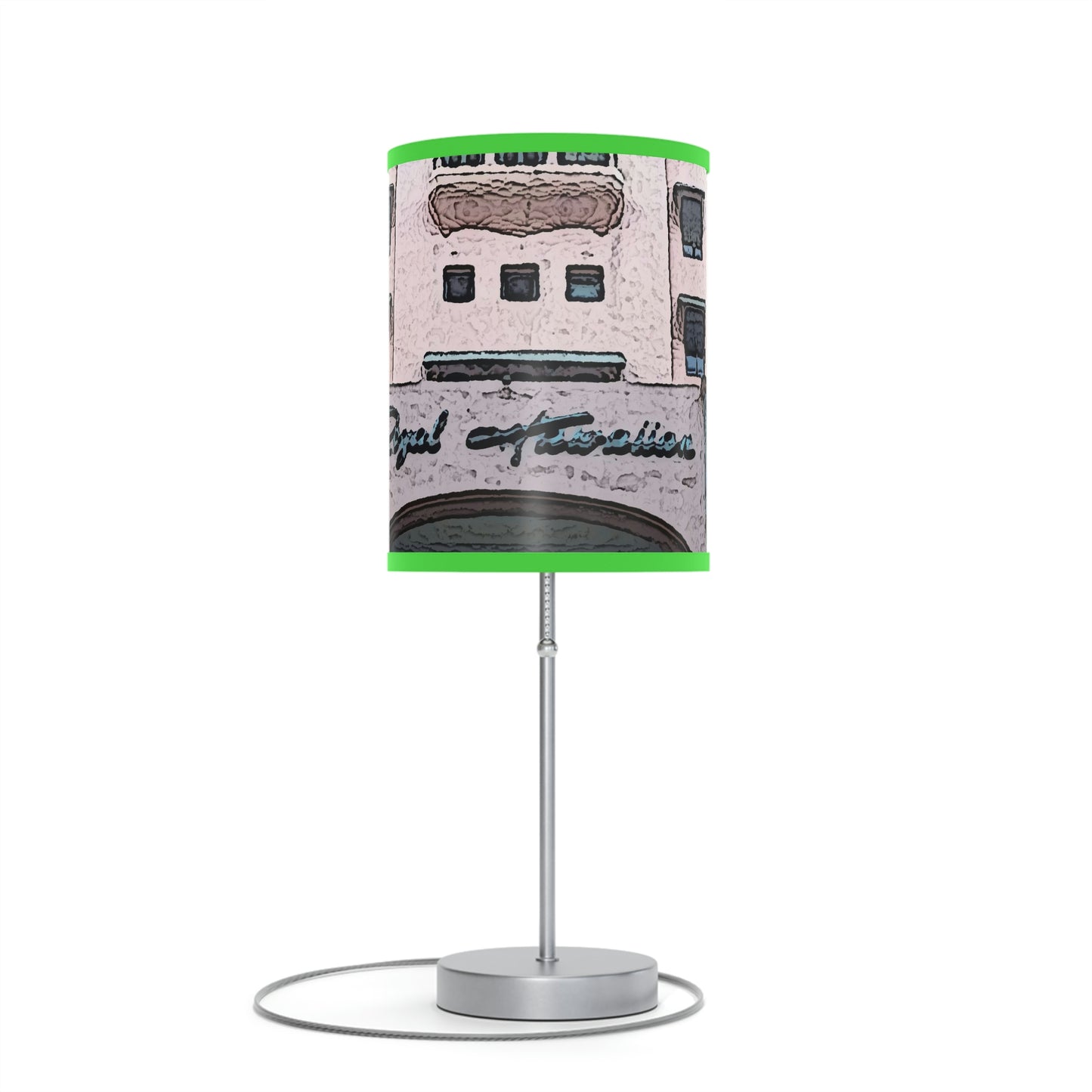 Lamp on a Stand, US|CA plug ...  "La Grande Entree" At: 'The Pink Palace' ... The Royal Hawai'ian ... Honolulu, HI ... '27Oct2014' ... Original Works ...