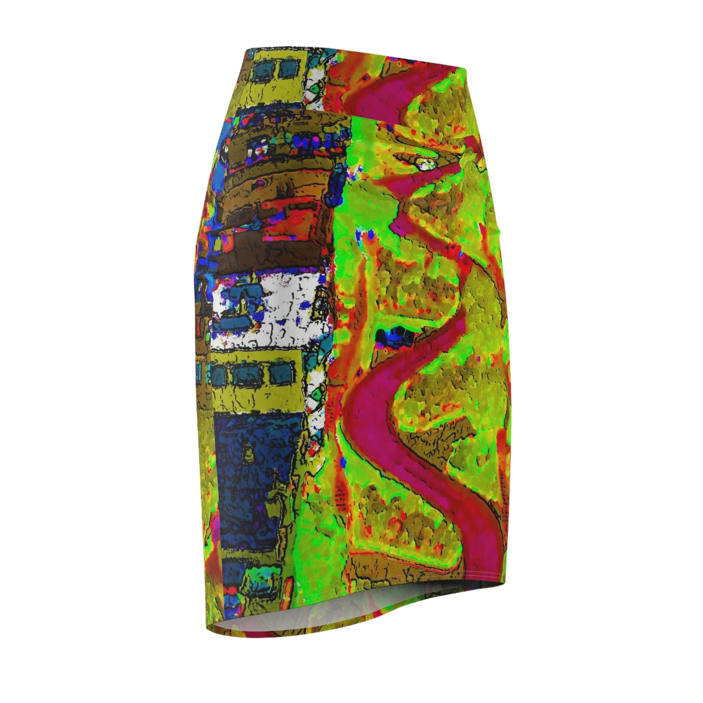 Women's Pencil Skirt ... A Crazy Street ... 'Eight Winding Curve-Switchbacks' ... "Lombard Street, San Francisco, CA' ... Family Archives: 1970's ... Original Works ...