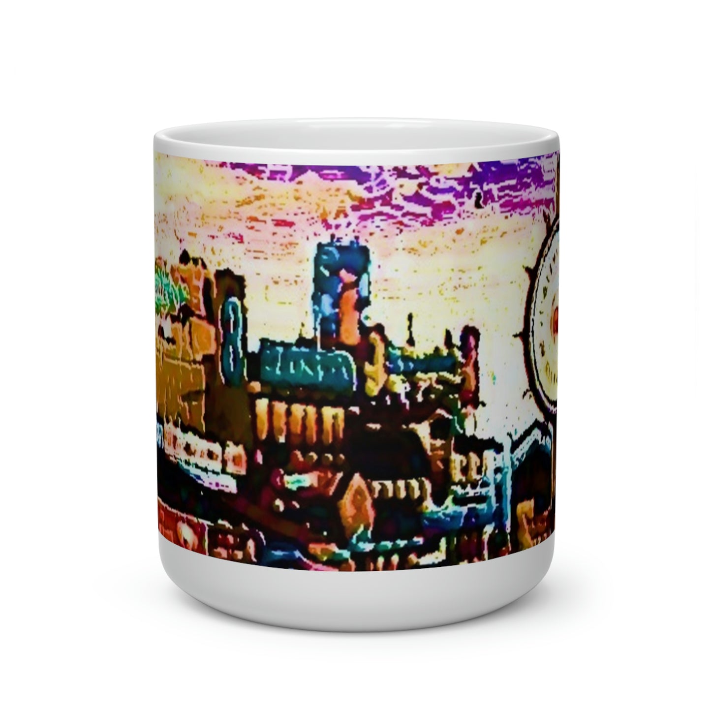 Heart Shape Mug ...  "No.9 Fishermen's Grotto - Fishermen's Wharf, SF, California" ... Family Archives: 1970's ... Original Works ...