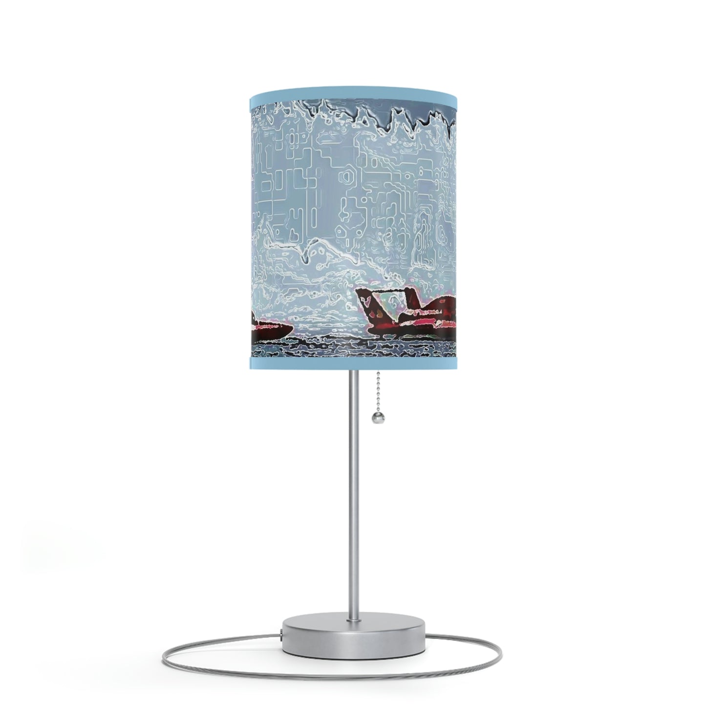 Lamp on a Stand, US|CA plug ... Seattle Columbia Cup On Lake Washington ... "Dave Wilcox Heads For The Win" ... Associate Gift-Photo ... Original Works ...