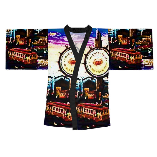 Long Sleeve Kimono Robe ... "No.9 Fishermen's Grotto - Fishermen's Wharf, SF, California" ... Family Archives: 1970's ... Original Works ...