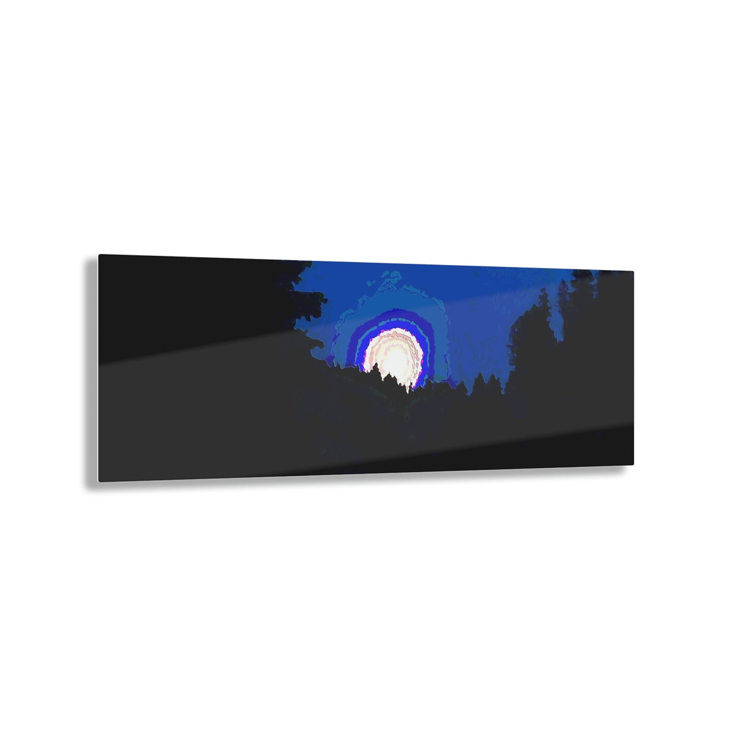 Acrylic Prints ... "The Road Home" ...' Over The River & Through The Woods To? ...' ... Moonscape Near Elk City, Idaho ... Original Works ... 5Jan23 ...