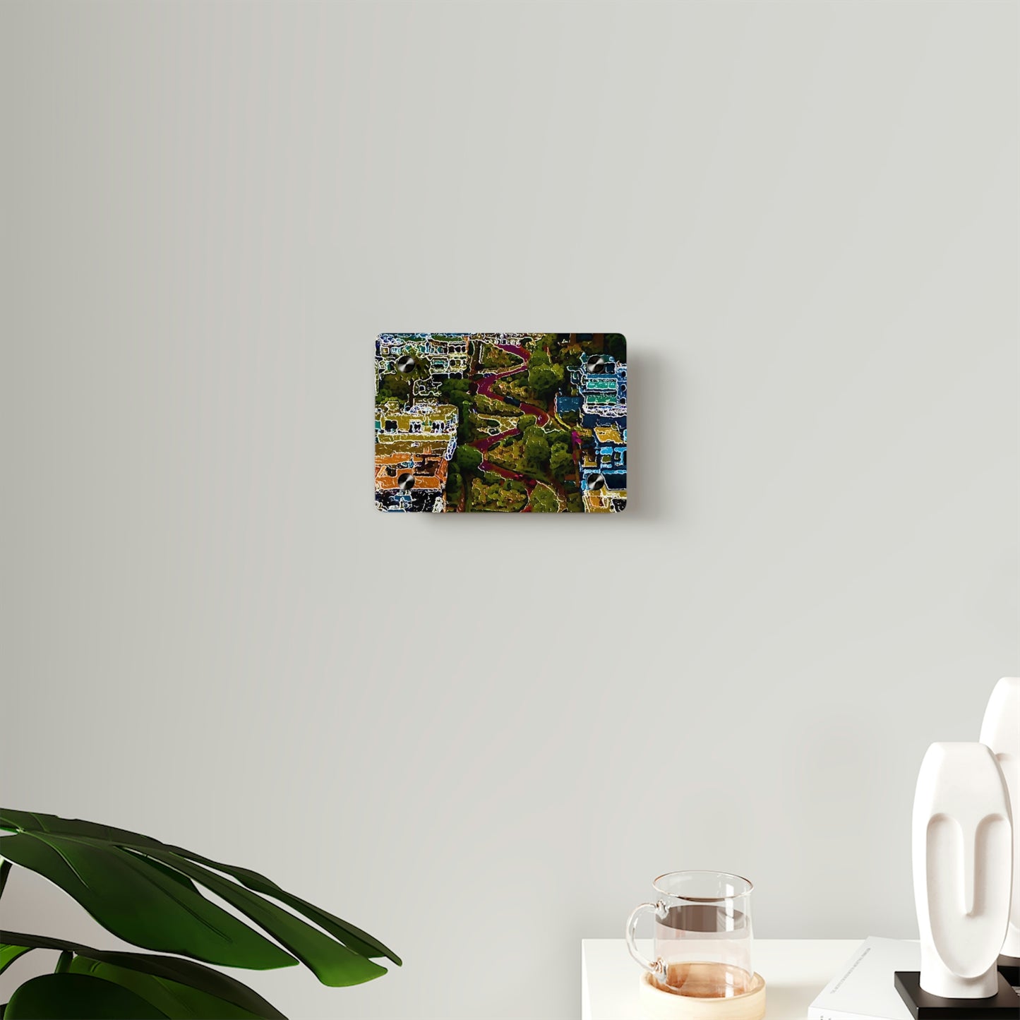 Acrylic Wall Art Panels ... A Crazy Street ... 'Eight Winding Curve-Switchbacks' ... "Lombard Street, San Francisco, CA' ... Family Archives: 1970's ... Original Works ...