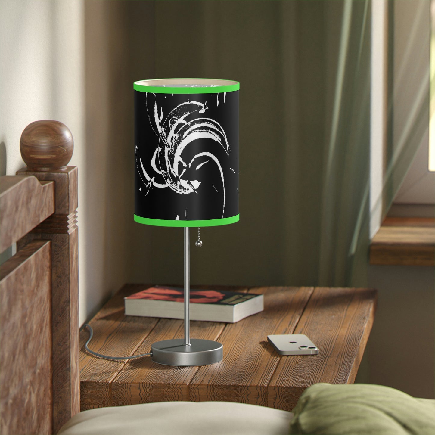 Lamp on a Stand, US|CA plug ..."Waning Moon" ... Central Idaho ... October 2022 ... Rendering Time: 22 Hours ... Original Works ...