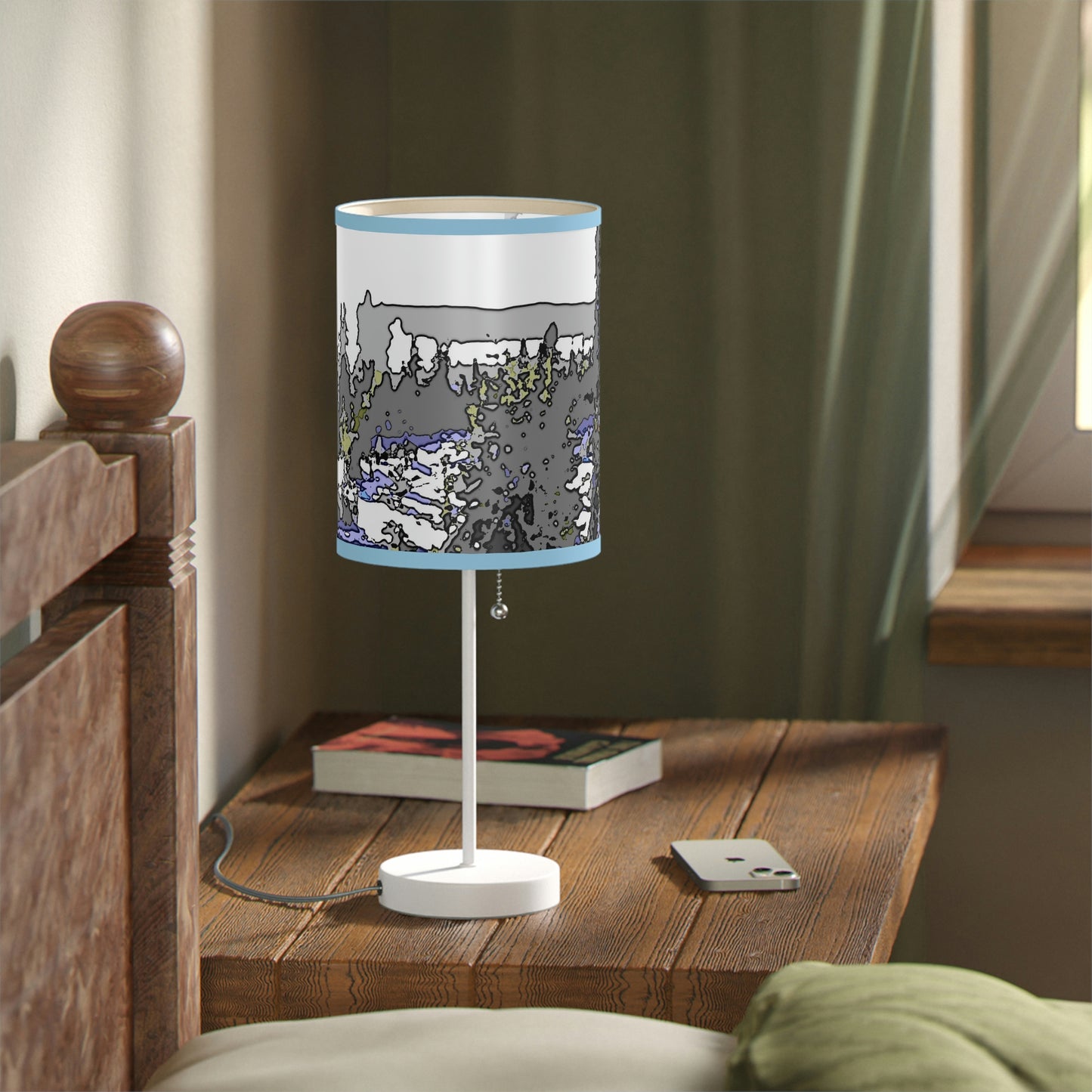 Lamp on a Stand, US|CA plug "A Very Remote Mountain Neighborhood" ... Only Cabins In This Environment ... Cenrtal Idaho ...
